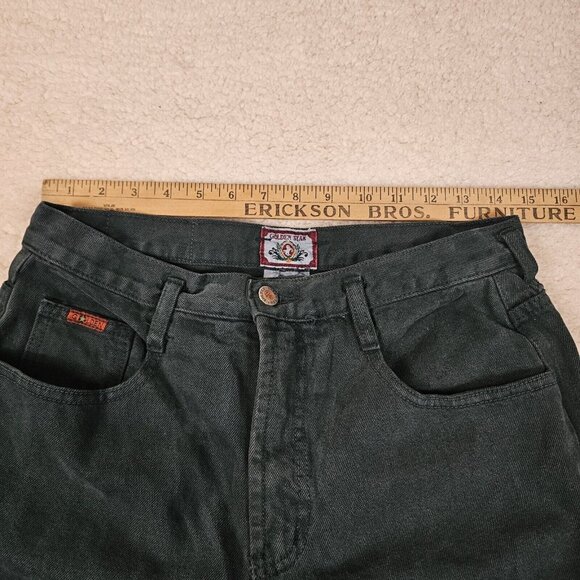 Golden Star Jeans Women’s Size 30 Green 90s Wide Leg High Rise Mom Jeans - Picture 3 of 15